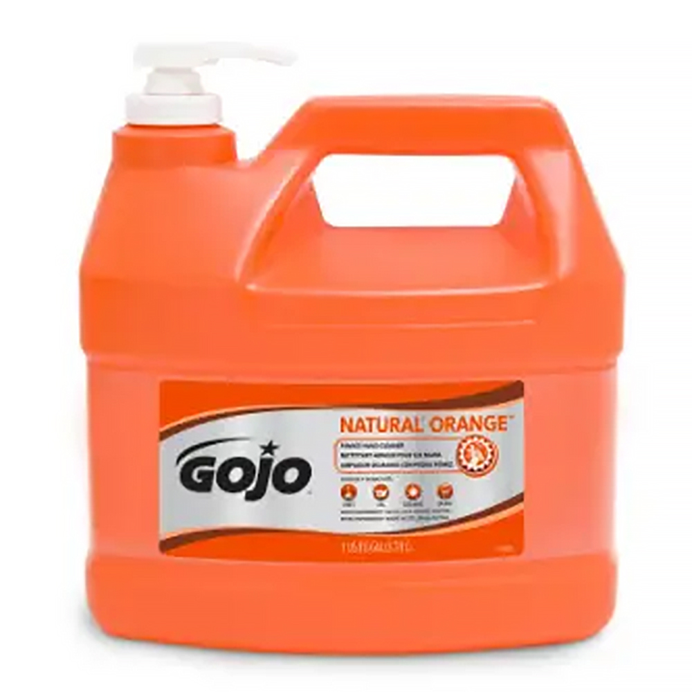 GOJO Natural Orange Pumice One Gallon Pump Bottle Hand Cleaner from GME Supply